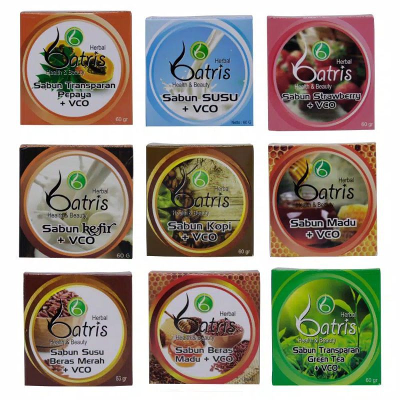 Sabun VCO batrisyia Herbal skincare semua varian
