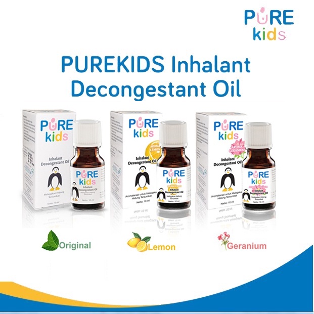 Jual Pure Kids Baby Inhalant Decongestant Oil 10mL Shopee Indonesia