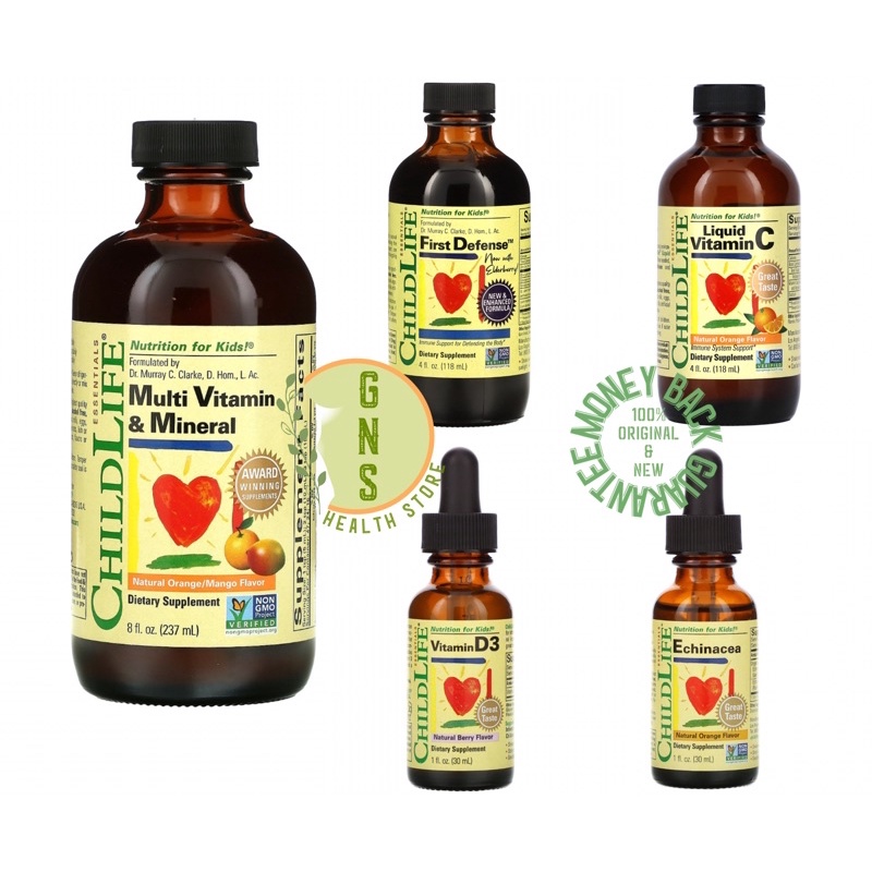 Jual Childlife Liquid Vitamin C Vitamin D3 Echinacea Multivitamin