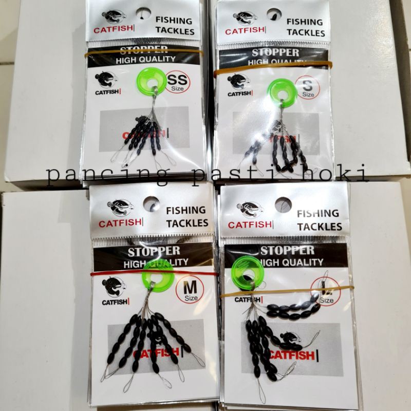 Jual Stopper catfish hitam ISI 30 / stoper pancing Shopee Indonesia