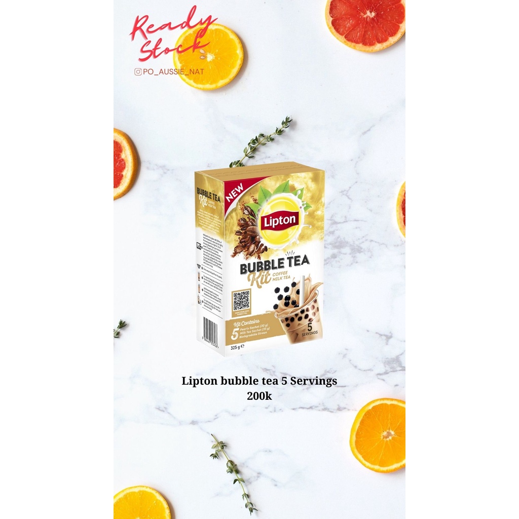 Jual Lipton Bubble Tea Kit Coffee Milk Tea DIY Bubble Tea Shopee