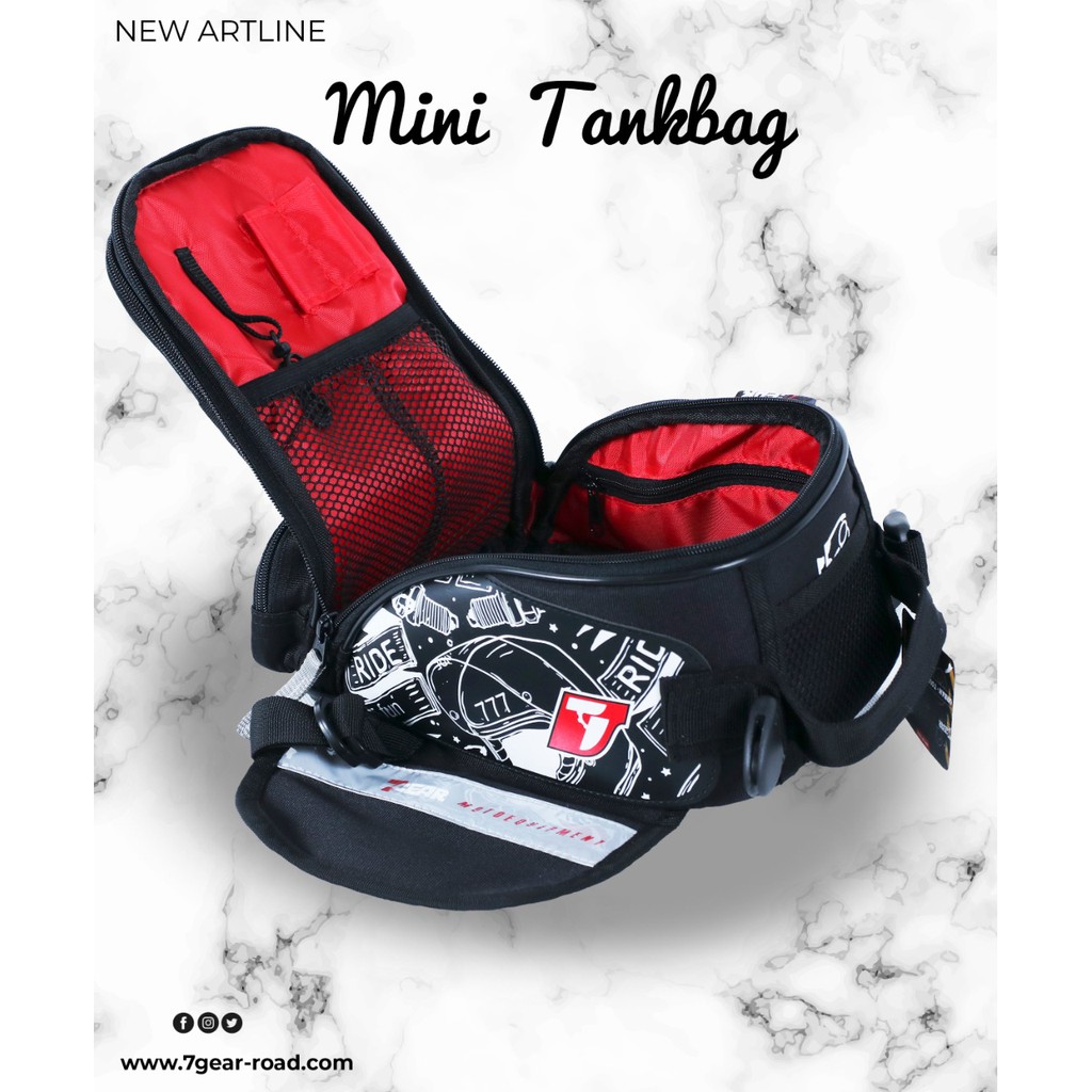 Jual Tankbag Mini 7Gear New Model tas tangki motor magnet | Shopee ...