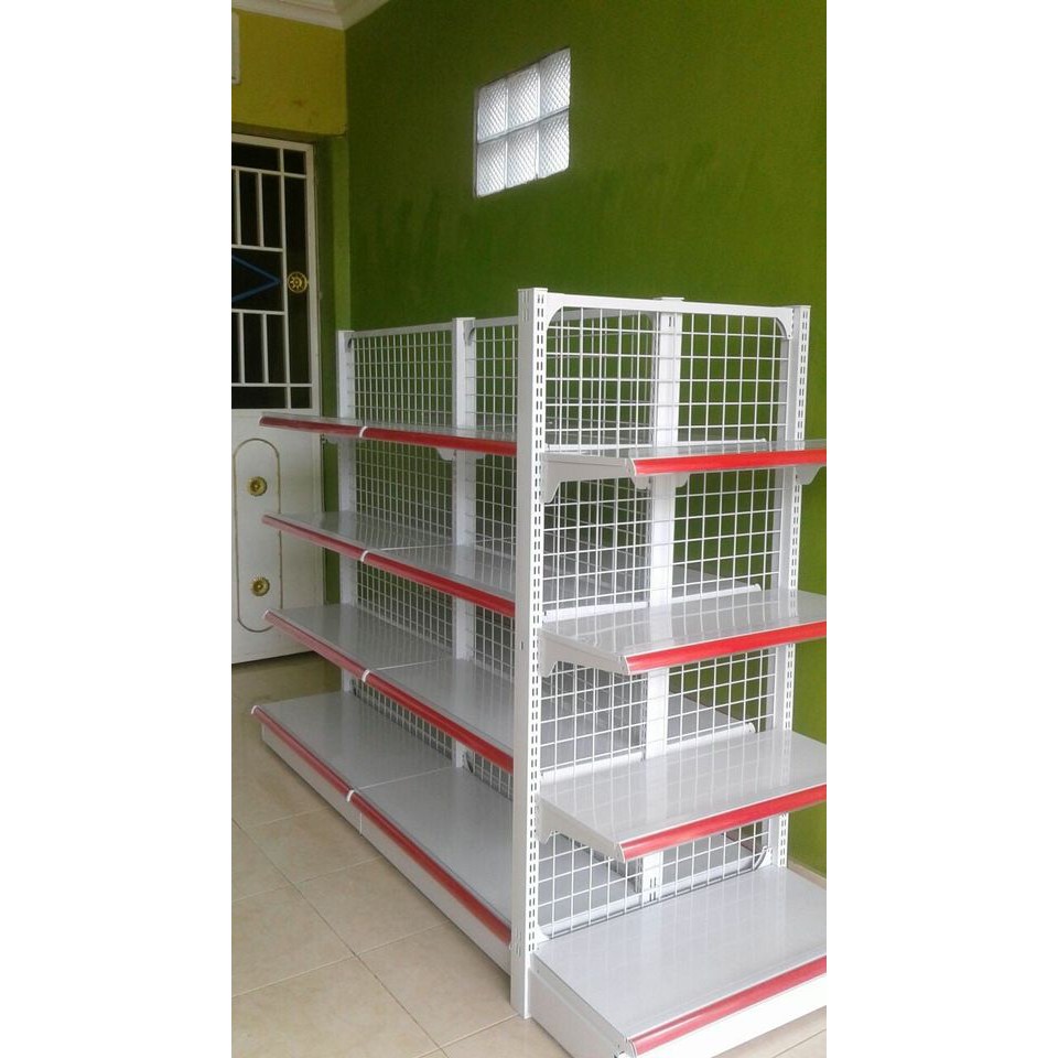 Jual Rak Toko Minimarket / Rak Gondola Double T 1.2M Bahan Besi Baja ...