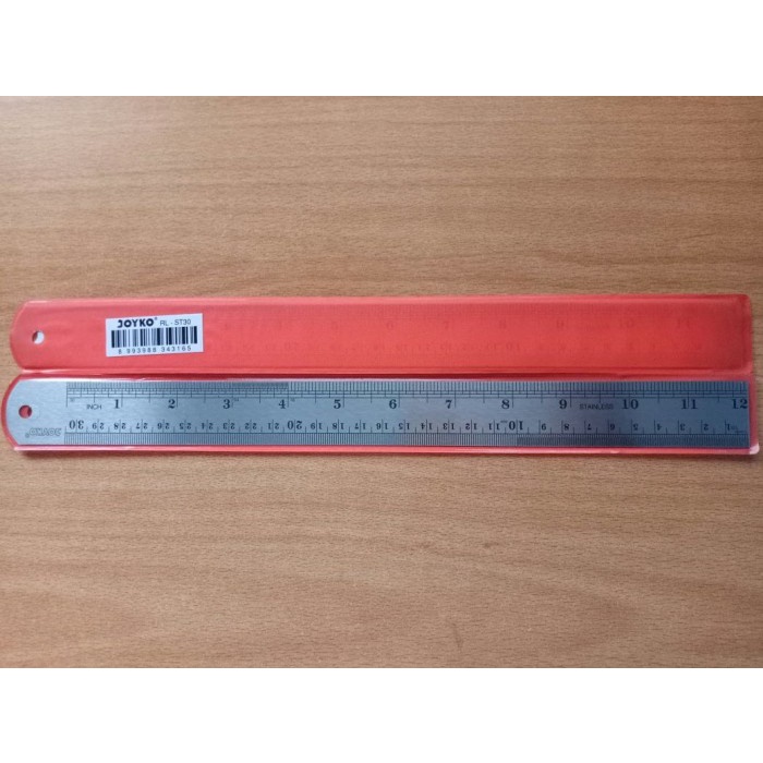 Jual Ruler Stainless / Penggaris Besi - Joyko - 30 cm | Shopee Indonesia