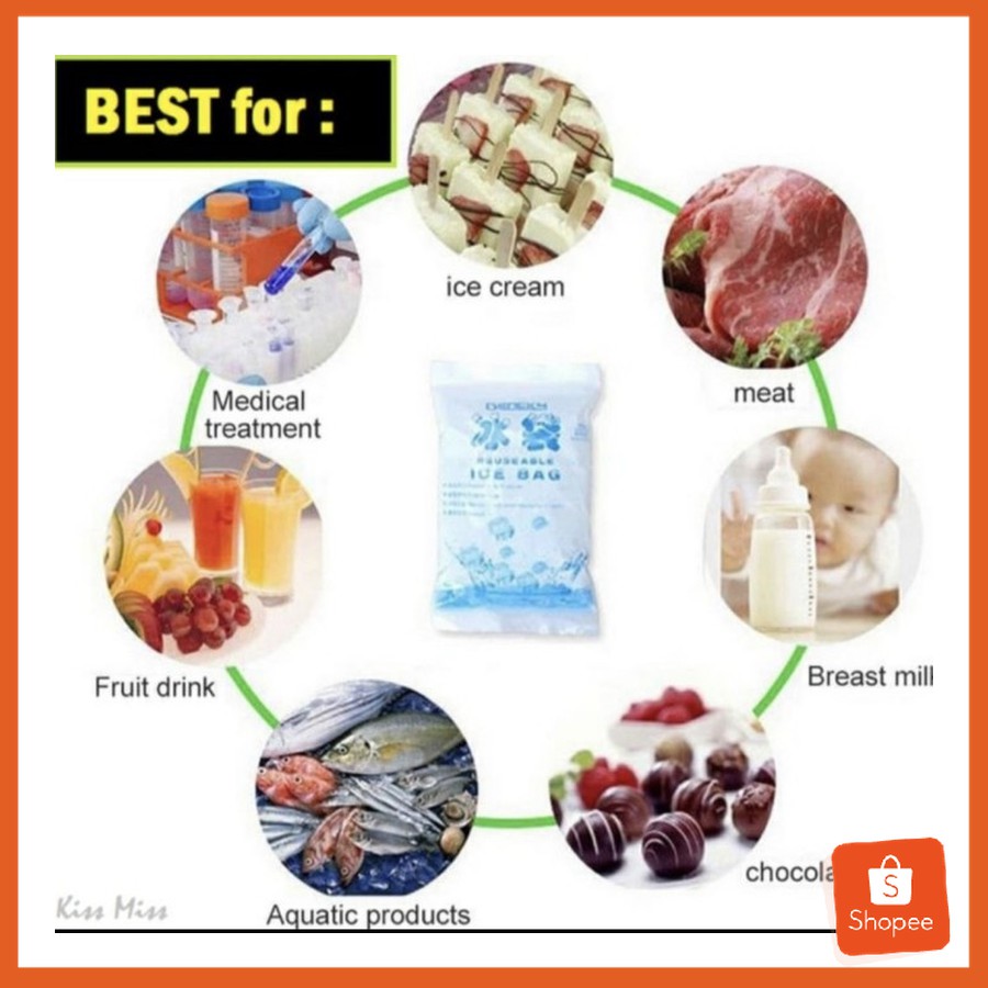 Jual Original ice gel tahan lama bisa dipakai berulang cooler bag