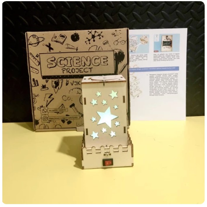 Jual Diy mainan science lampu tidur led bisa ganti warna secara ...