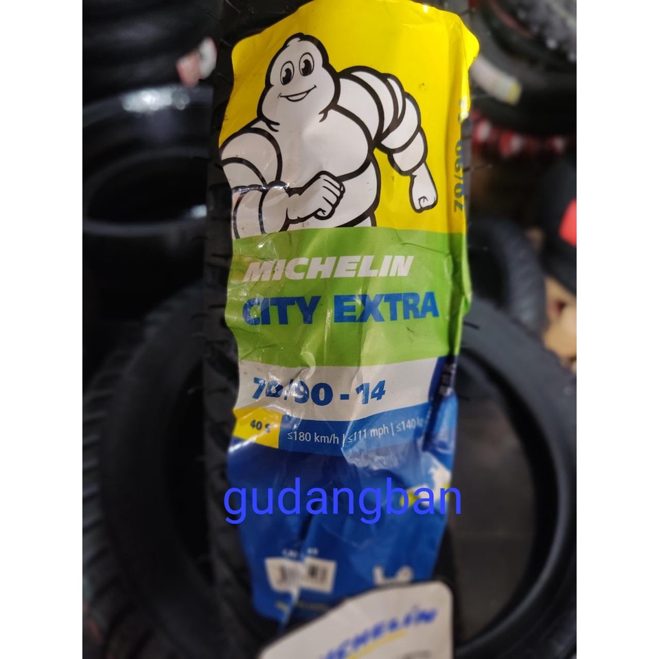 Jual ( RING 14 ) Michelin City Extra 70 / 90 - 14 Tubeless Ban Luar ...