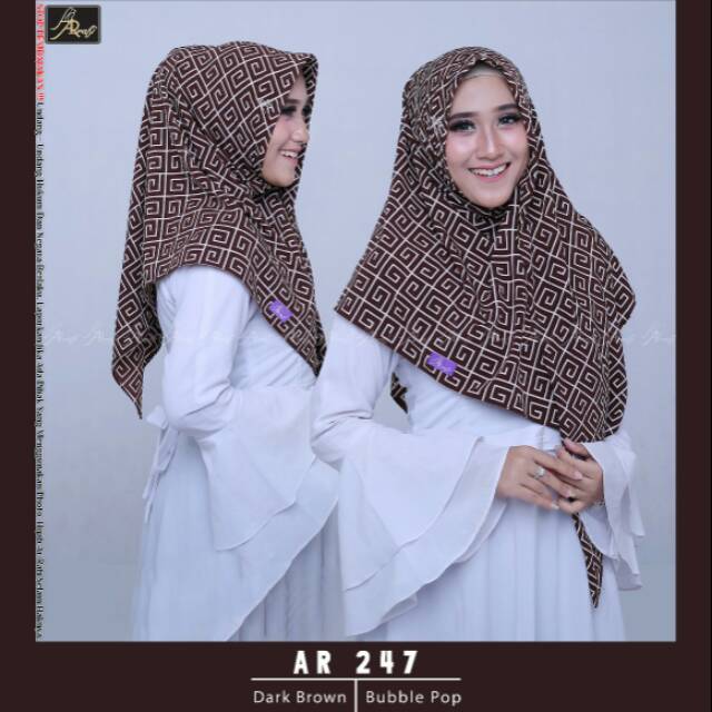 Jual Hijab Ar Rafi AR 247 motif G | Shopee Indonesia