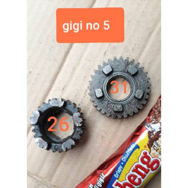 Jual Gigi rasio 5 Megapro primus Mata 31 dan 26 ORIGINAL copotan motor ...
