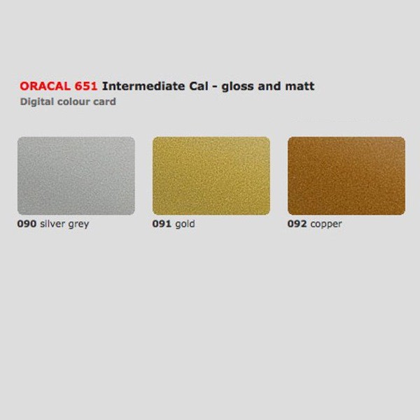 Jual [meteran] Oracal 651 Lebar 126 Cm Gloss Matte Doff Silver Gold