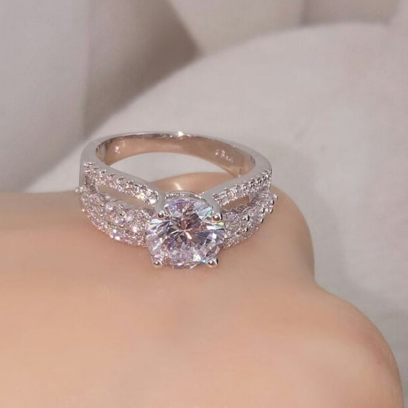 Jual CINCIN WANITA ANTI KARAT WARNA EMAS BUNGA PERMATA AMERICAN DIAMOND EKA  SWASA SCP0076 di Seller circlesweet - Dr. Sutomo, Kota Surabaya