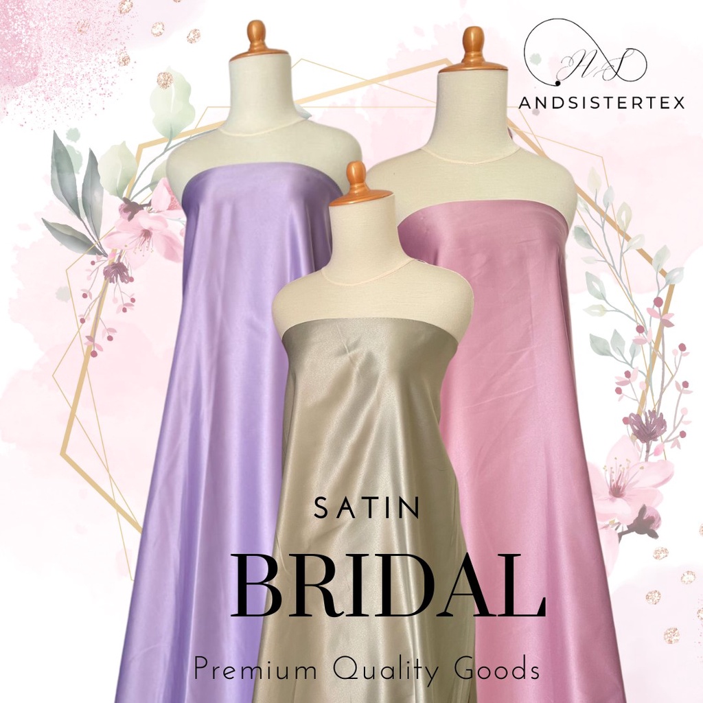 Dress kain satin bridal best sale