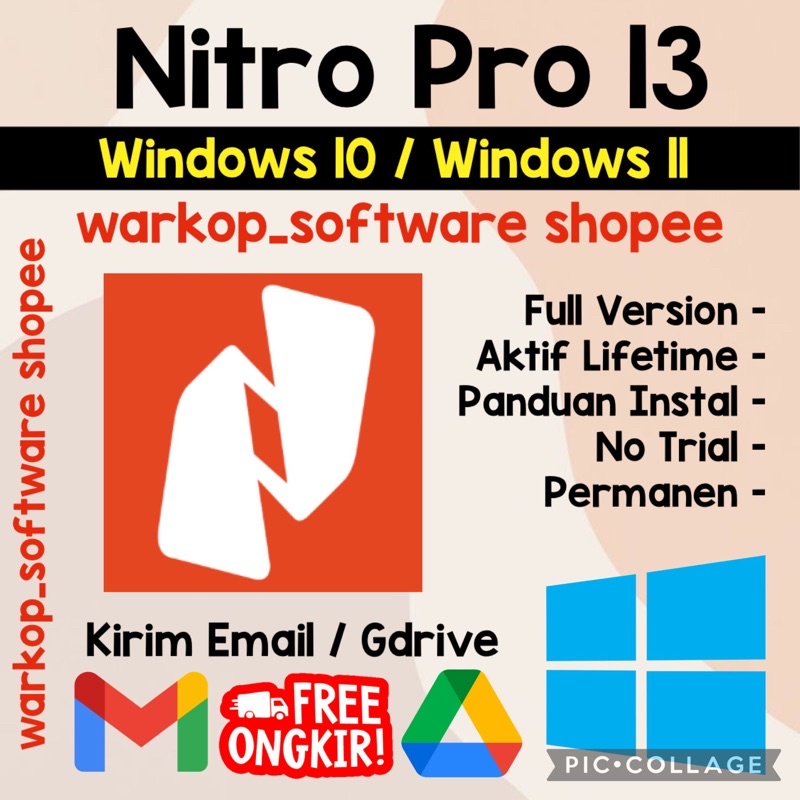 Jual nitro pdf pro 13 terbaru promo shopee indonesia