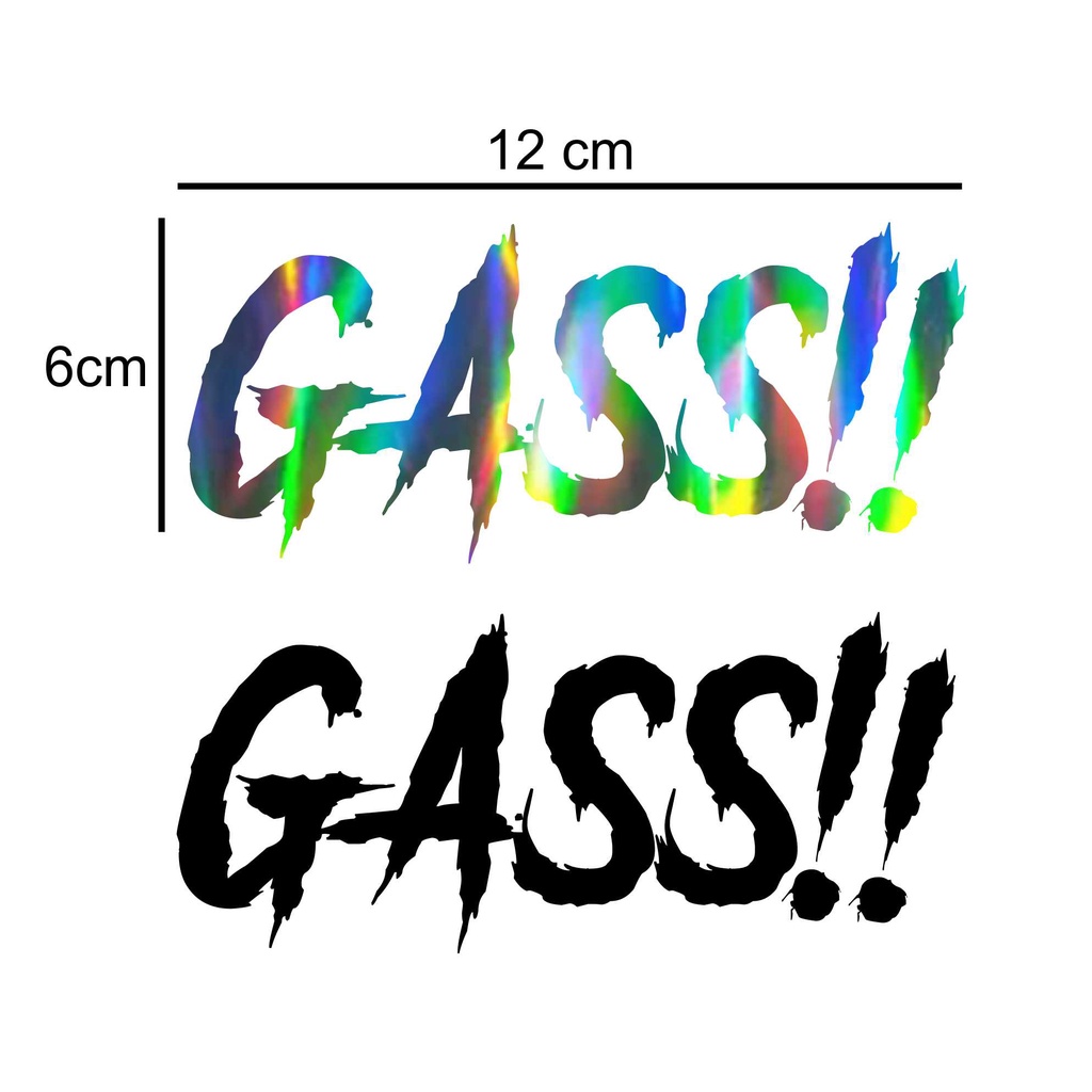 Jual Stiker Cutting Viral Gass!! Stiker Gass!! tangki cb, herex ...