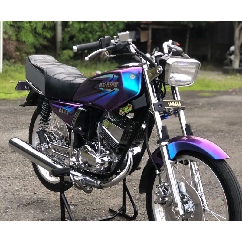 Jual Striping sticker lis standar yamaha rx king 2002 hitam ungu