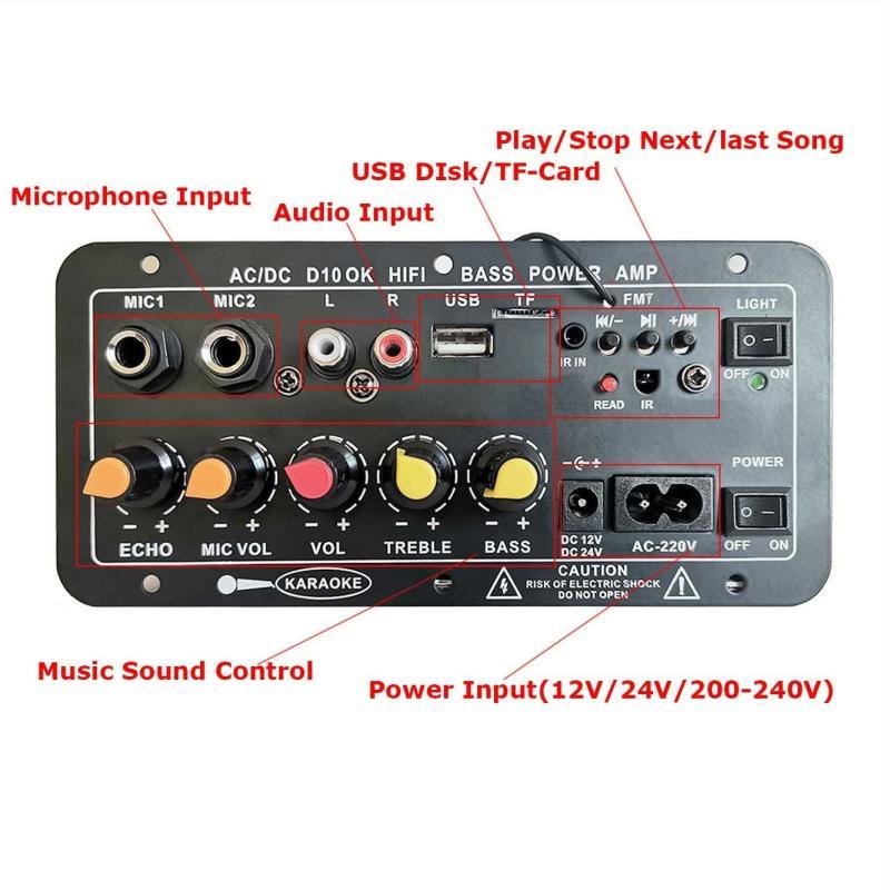 Jual 5inci 4-10 inci 10 inci Amplifier Board Karaoke Audio Bluetooth ...