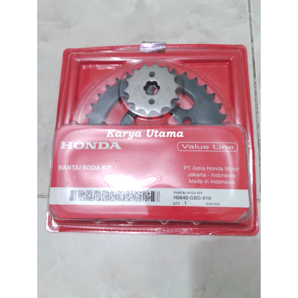 Jual Gear Set / Rantai Roda Kit GBG AHM Honda Grand / Legenda Gir