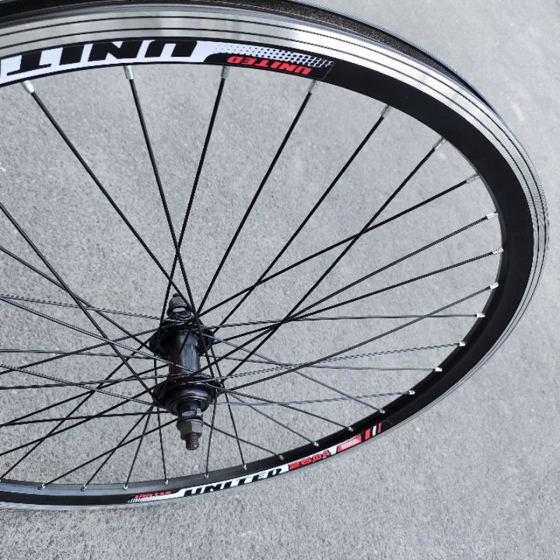 Jual WHEELSET SEPEDA 26 UNITED DOUBLE WALL RODA JADI VELG RIMS RIM HUB ...