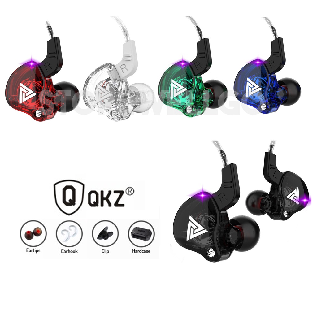 Jual Headset QKZ AK6 original earphone HIFI Subwoofer Bass with mic