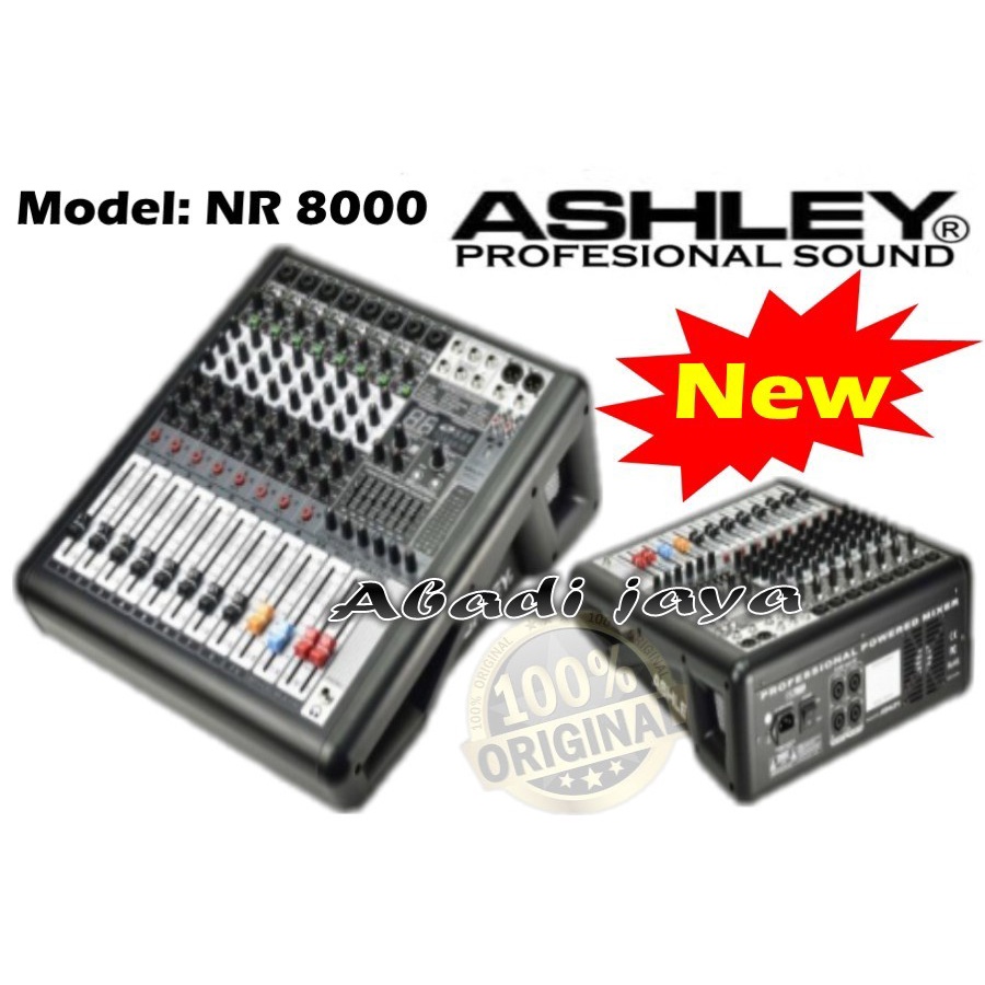 Jual power mixer ashley nr8000 nr 8000 ORIGINAL ashley 350x2 700watt