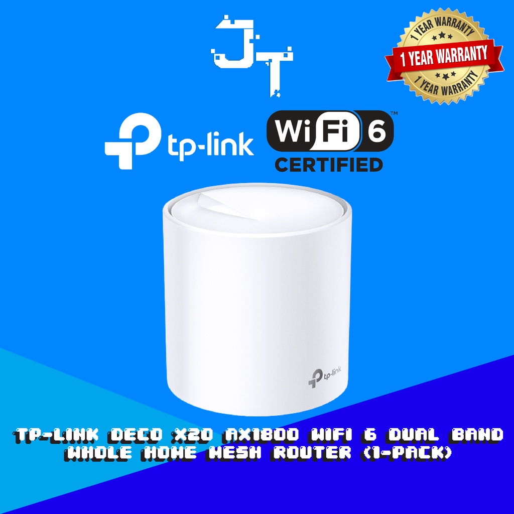 Jual TP-Link Deco X20 AX1800 Dual Band Whole Home Mesh Router (1 Pack ...