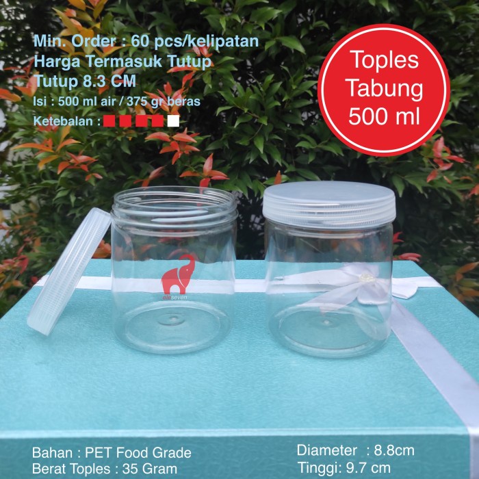 Jual Makanan Toples Toples Plastik Ml Toples Tabung Ml