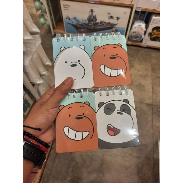 Jual notebook miniso x we bare bears isi 2 pcs | Shopee Indonesia