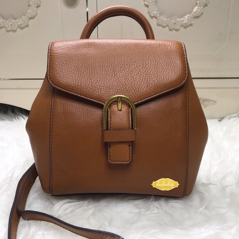 fossil liv mini backpack tan