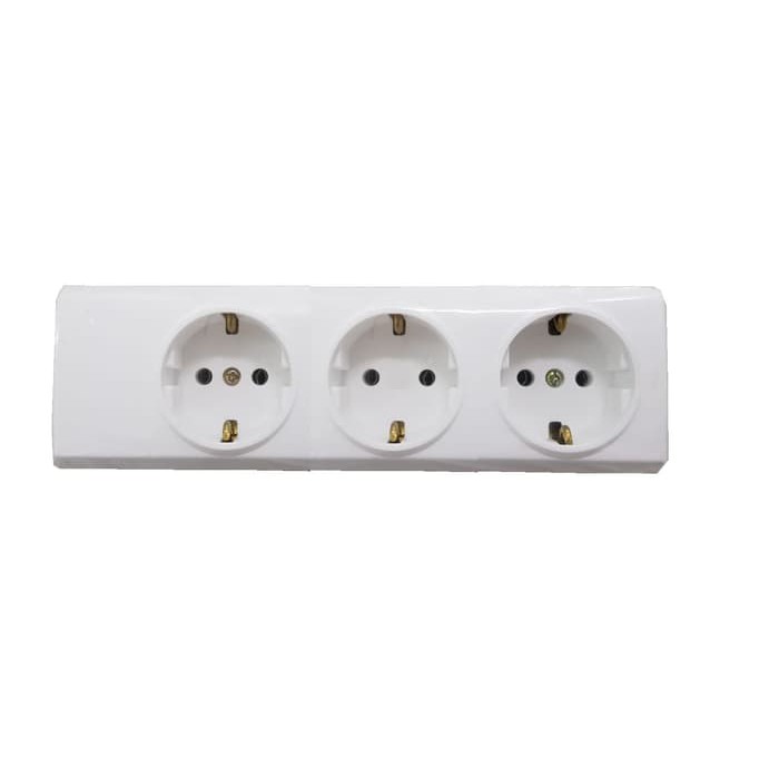 Jual stop kontak 3 lubang broco multiple portable socket outlets ...