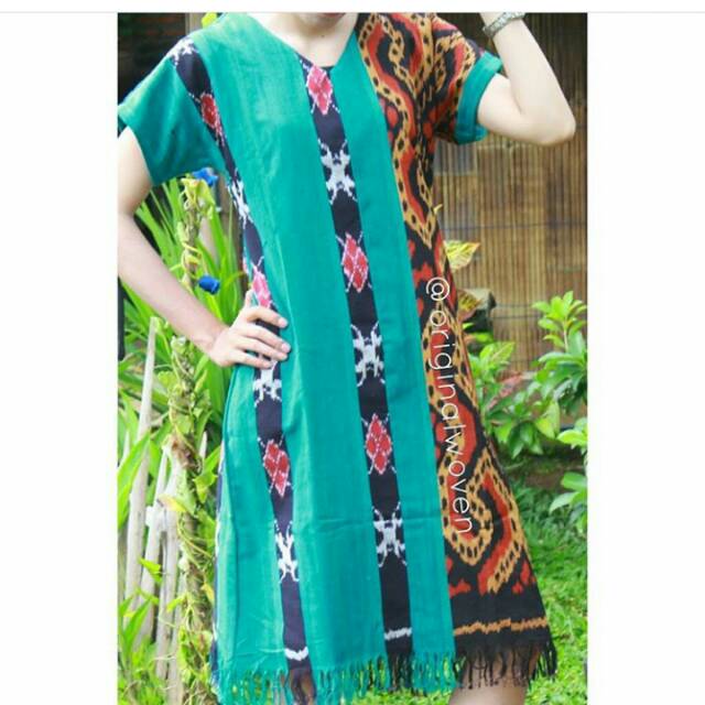 Jual Dress tenun ikat rumbai toraja etnik DR81726 | Shopee Indonesia