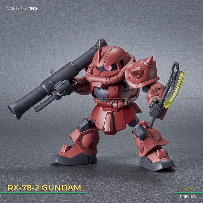 Jual [SD] RX-78-2 Gundam & MS-06S Zaku II (Char) Set (SDCS
