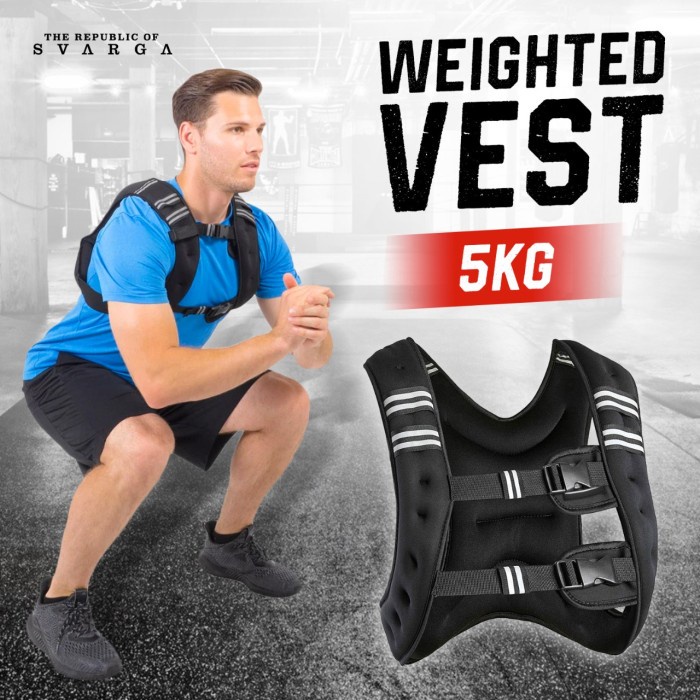 Jual Svarga Weighted Vest | 5kg | Rompi Beban |Weight Vest Bending ...