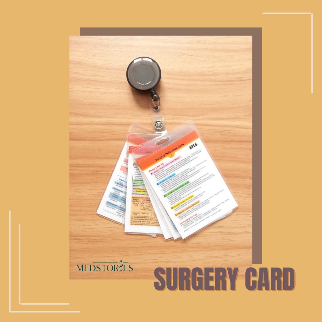 Jual SURGERY REFERENCE CARD | FREE ID CARD & PULPEN | Shopee Indonesia