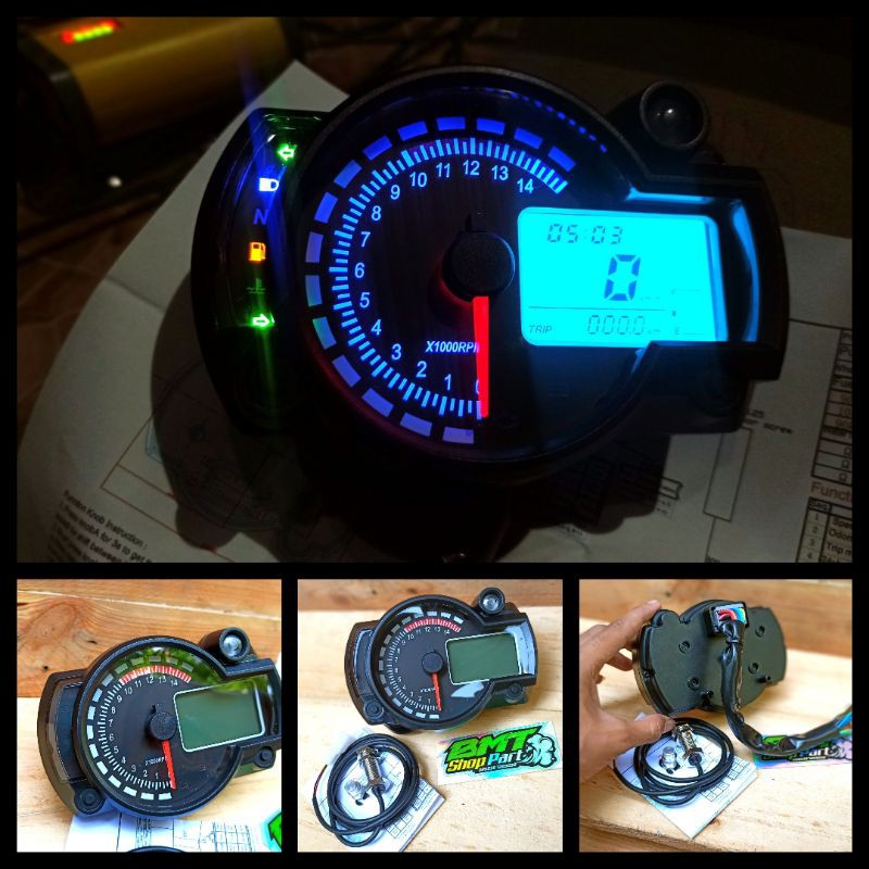 Jual spedo spedometer koso rx2n digital sensor spedo KOSO RX2N | Shopee ...
