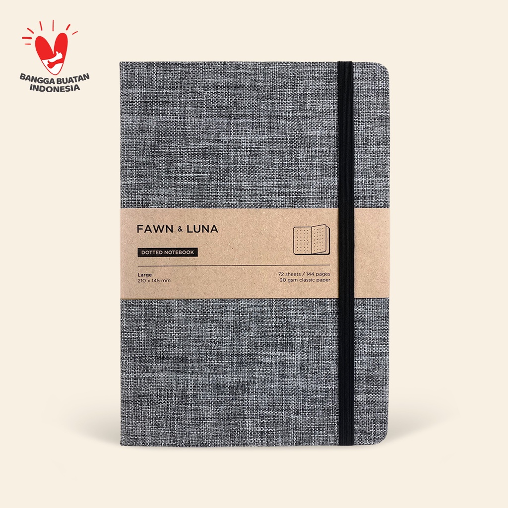 Jual Fawn & Luna - TARTAN GREY - Notebook Large A5 - Buku Jurnal/Agenda ...