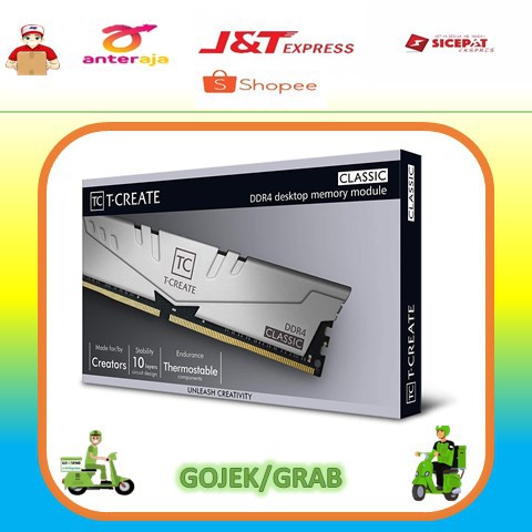 Jual MEMORY RAM TEAM T-CREATE CLASSIC 2X8GB 16GB 3200MHZ LONGDIM ...