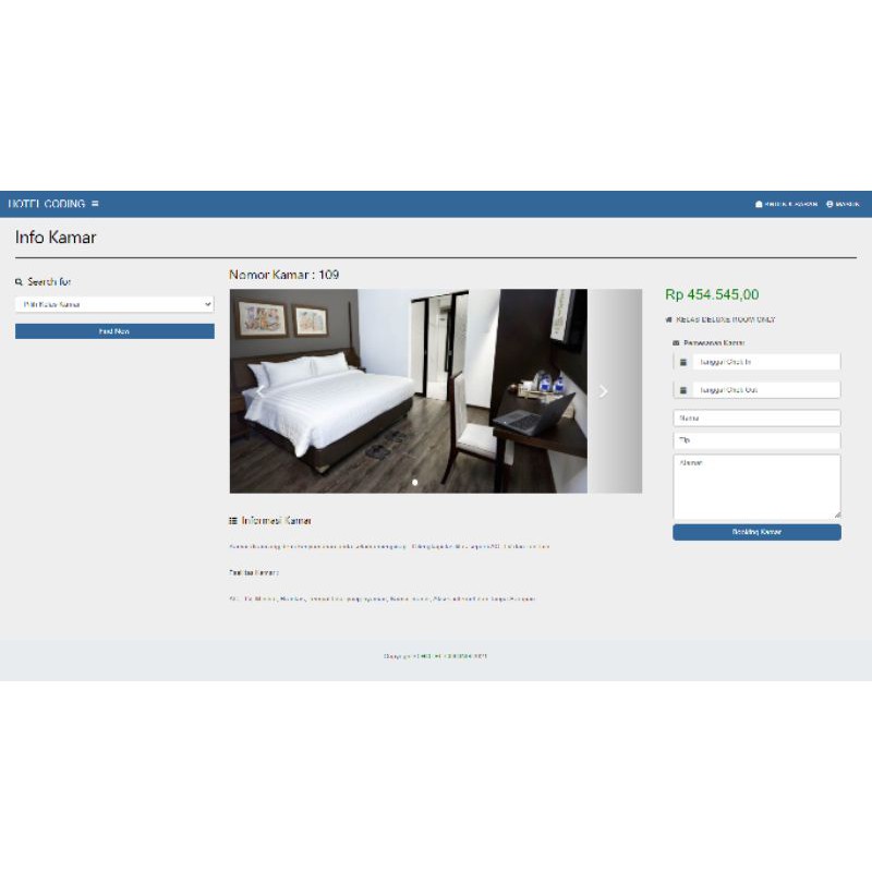 Jual Aplikasi Pemesanan Hotel - Booking Hotel Berbasis Website - Source ...