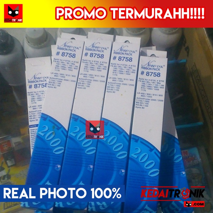 Jual Pita EPSON LX300 LX 300 RIBBON New INK New INK 8758 #8758 Tinta ...