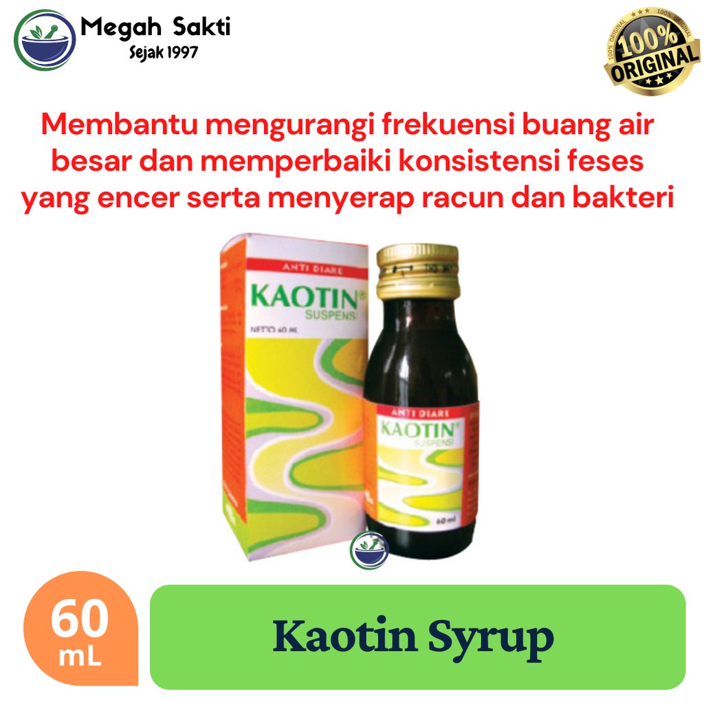 Jual Megah Sakti Syrup Kaotin Kaolin Pectin Suspensi Sirup Obat