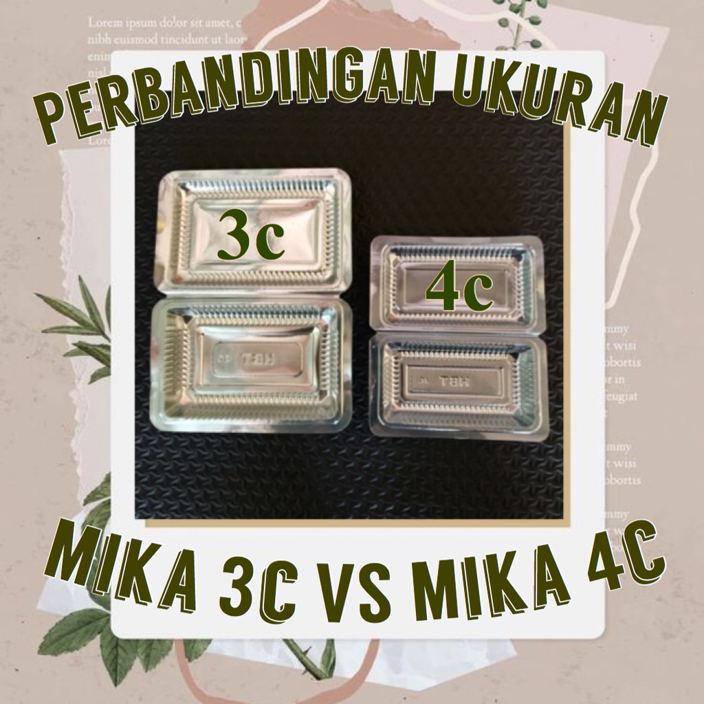 Jual Mika 4c 4x 4a Mika 3c 3x 3a Mika Nasi Kuning Box Mika Plastik Bening Mika Kue Bolu 7473