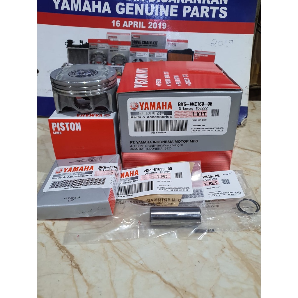 Jual PISTON KIT R15 V3 PNP NEW NMAX AEROX ASLI YAMAHA BK6-WE160-00 BLOK ...