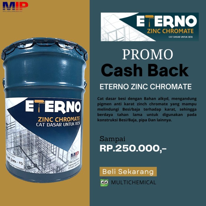 Jual cat meni besi zinc dasar cat zinc chromate 25kg Shopee Indonesia