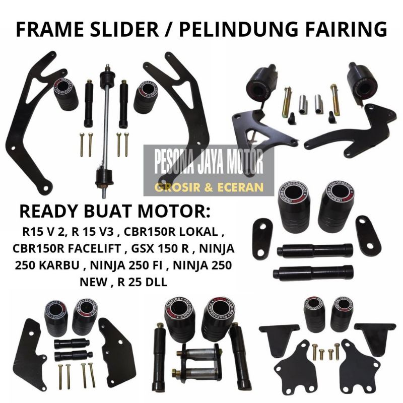 Jual flime slider pelindung vering body flame slider ninja gsx cbr