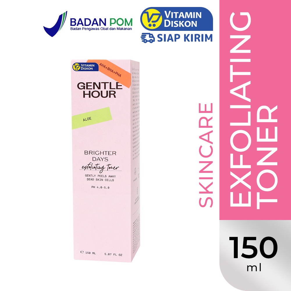 Jual GENTLE HOUR EXFOLIATING TONER BRIGHTER DAYS 150ML Shopee Indonesia