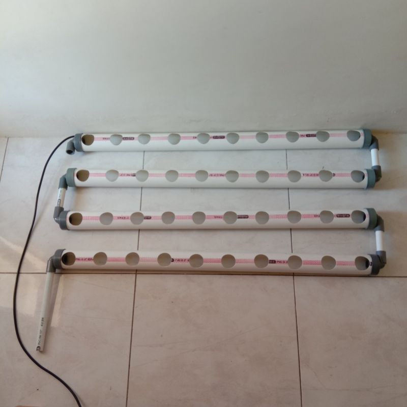 INSTALASI HIDROPONIK SET 40LT DFT NON STAND MURAH [PIPA 2 & 2,5 INCHI B TANPA TIMBAL]