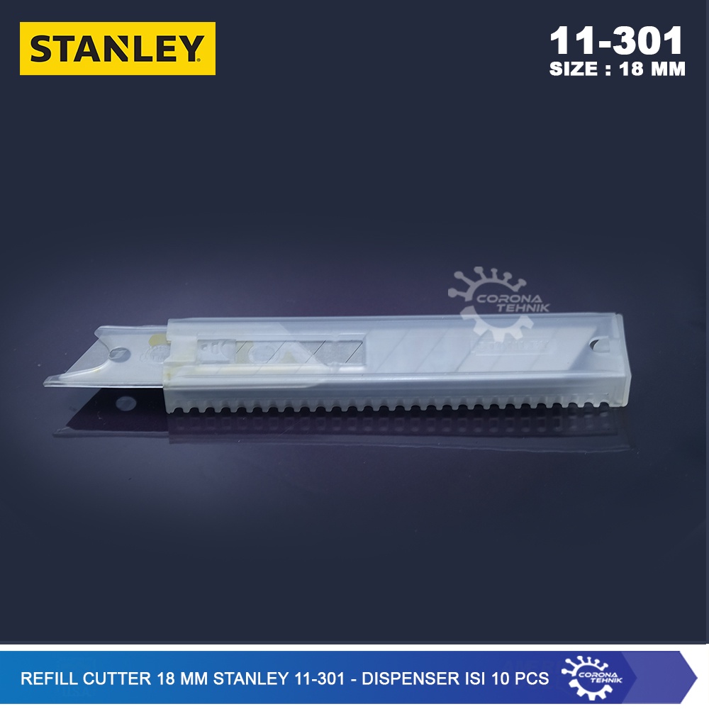 Jual Stanley 11-301 - Refill Cutter 18 mm - Dispenser isi 10 Pcs ...