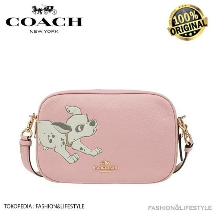 Jual SPECIAL RAMADAN COACH x Disney Thumper Camera Bag In Pink Calfskin