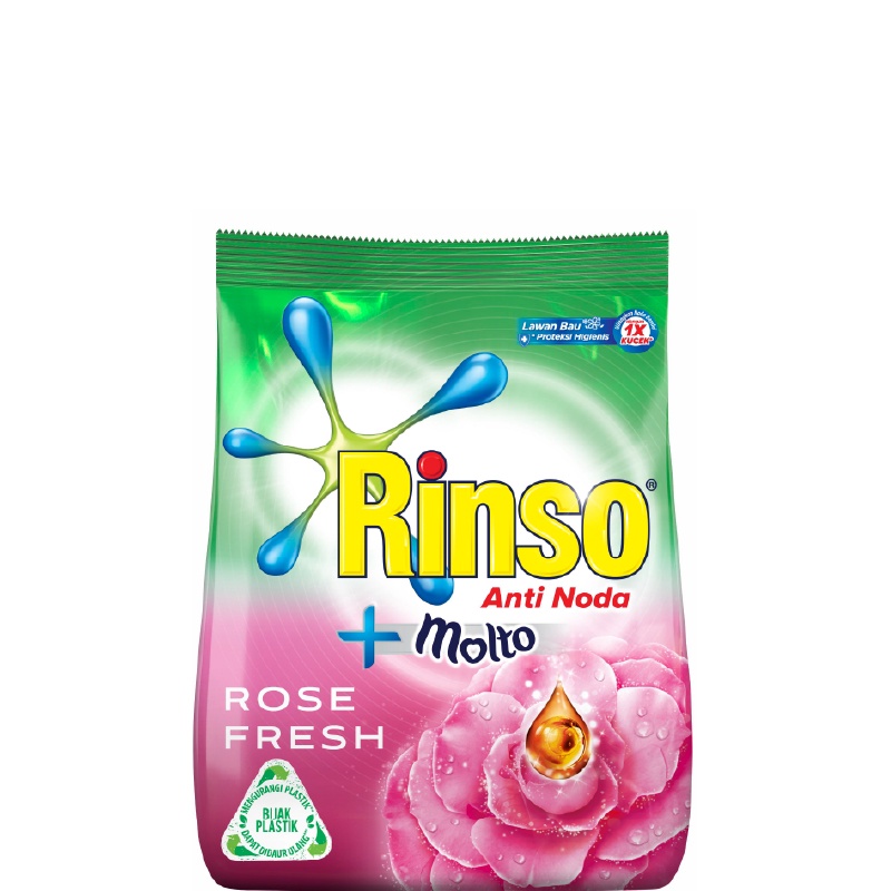 Jual Rinso Molto Detergent Bubuk Deterjen Anti Noda Rose Fresh 1.8 kg ...