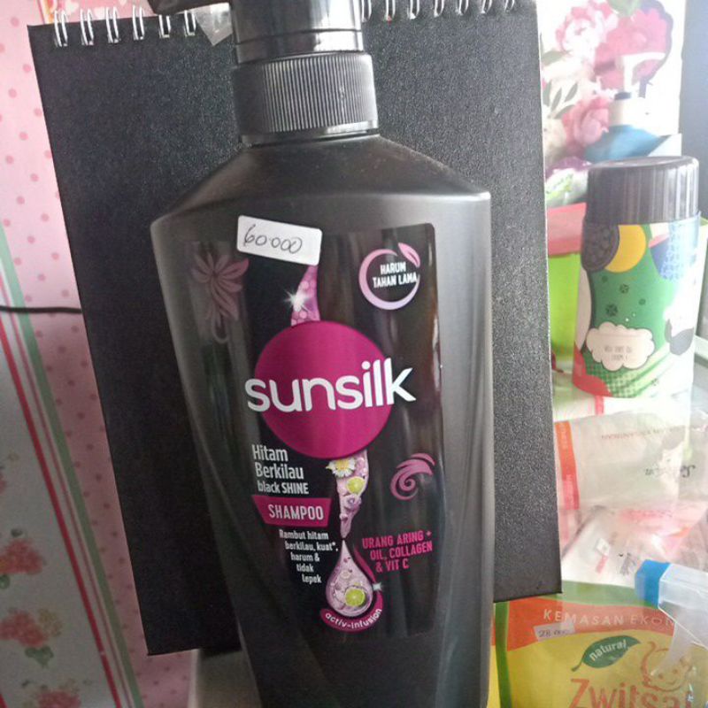 Jual Sunsilk Shampoo Black Shine 650ml Shopee Indonesia