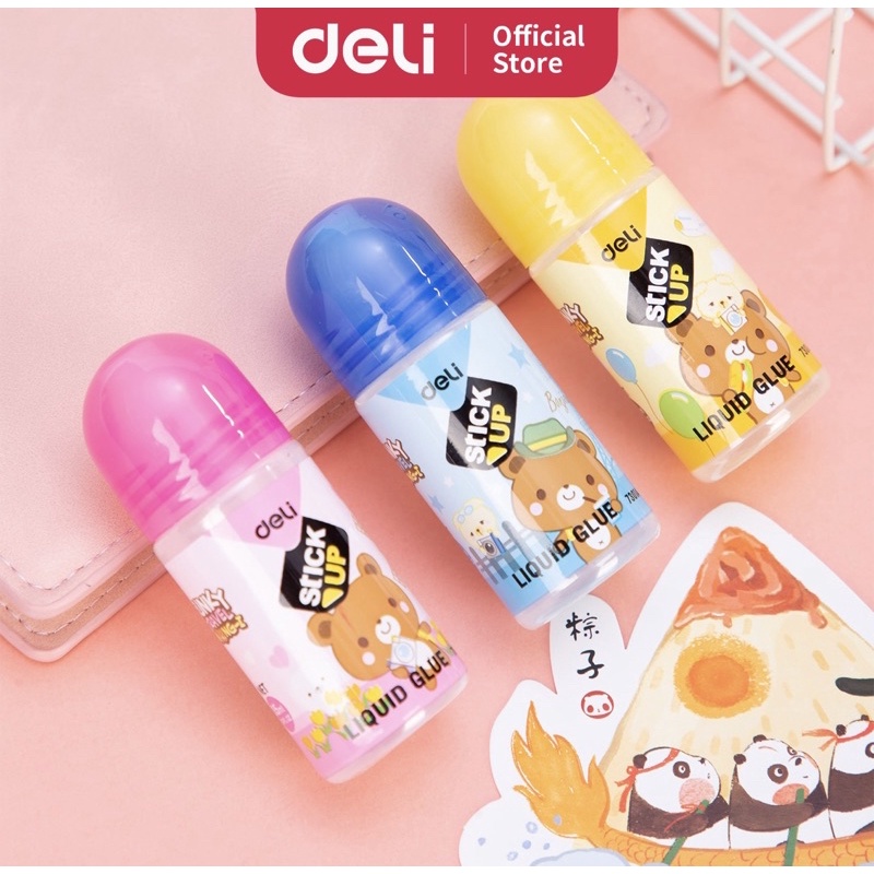 Jual Deli Lem Cair Liquid Glue 35ml Transparen Lem Cair Anak Sekolah